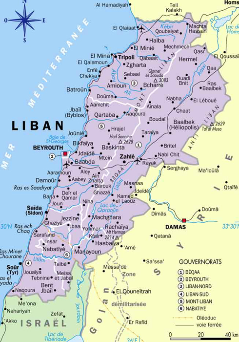 Le Liban dans sionenvironnement géopolitique